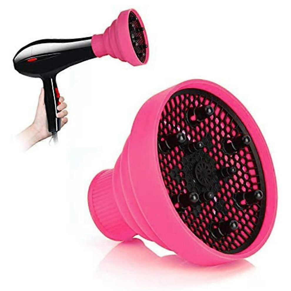 (As show, One size) Travel Hair Dryer Diffuser â Portable Silicone Attachment for Hair Dryers, Compact Design for Easy Travel
