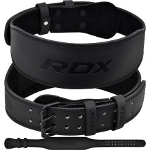 RDX Weight Lifting Belt Gym Fitness Cowhide Leather 4 6 Padded Lumbar Back Support 10 Adjustable Holes Weightlifting Powerlifting Bodybuilding D