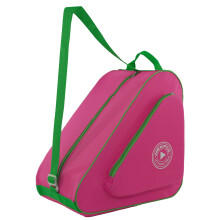 HEXIFUL Skate Bag to Carry Ice Skates Inline Skates Roller Skates and Quad Skates for Both Kids and Adults (Rose/Green 011)