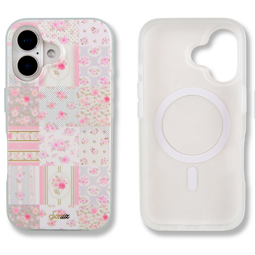 Photos - Case Sonix  for iPhone 16 | Compatible with MagSafe | 10ft Drop Tested | Plaid Floral | Patchwork Cottage A22-M478-0011 