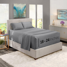 Nestl Extra Deep Pocket Sheets - Fits Mattress 18-24 Inches Deep Extra Deep Pocket Twin Sheets Sets 3 Piece Twin Size Sheets Twin Sheets Deep Pocke