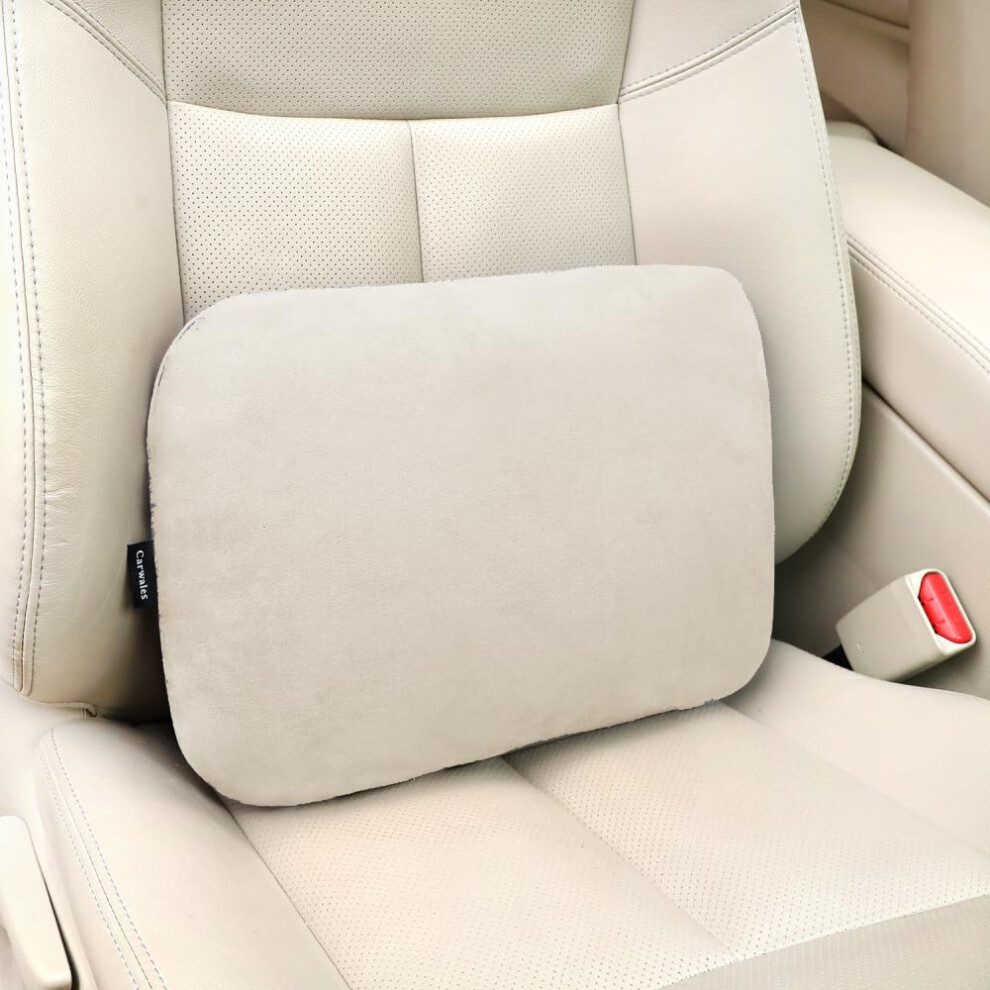 Coussin de soutien lombaire beige Carwales pour si   ge de voiture, en latex souple, pour le bas du dos, pour la d   tente, le bureau, la maison, le