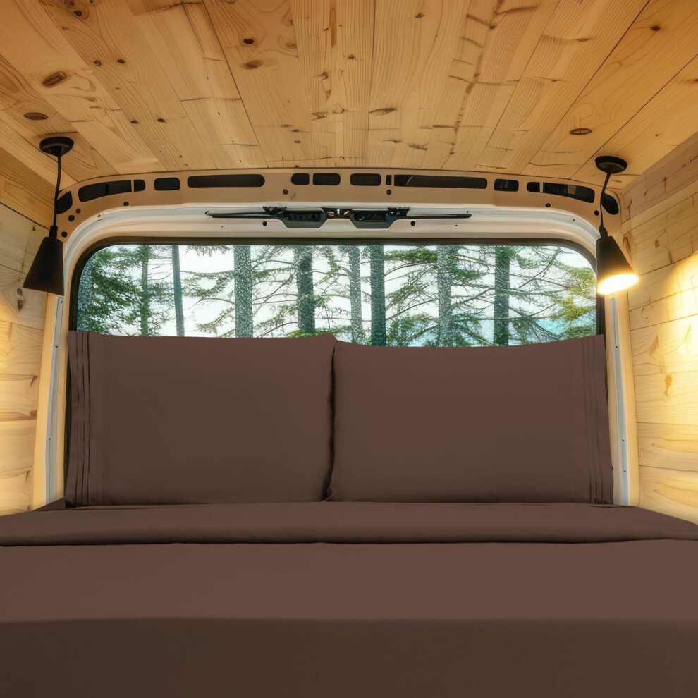 Elegant Comfort Luxury 1500 Premium-Bettlakenset In Hotelqualit T, Mikrofaser, 4-Teilig Knitterfrei, Rundum Elastisches Spannbettlaken, Tiefe T-image