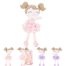 Gloveleya Prinzessin Tutu-Puppe, erste Babypuppe fr Mdchen, weiche Puppen, rosa Kleid, perfekt fr 14-jhrige Mdchen, mit Geschenktte, 35,6 cm