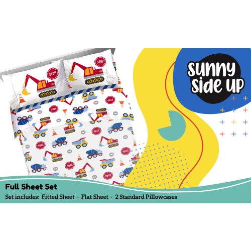 Sunny Side Up Ζώνη Κατασκευών Σετ Σεντονιών - 4 Τεμάχια για Παιδιά 1