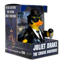 CelebriDucks - Joliet Drake - Drijvende badeendjes - Verzamelbaar badspeelgoedcadeau voor kinderen en volwassenen van alle leeftijden
