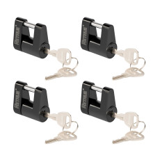 Retrue Trailer Tongue Coupler Lock Trailer Hitch Lock Dia 1/4 tum 3/4 tum span fr Tow Boat RV Truck Car's Coupler (Pack of 4 Black)