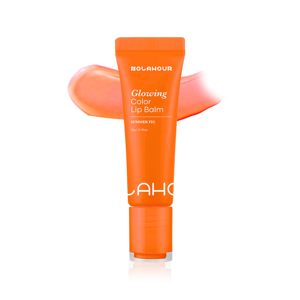 Nolahour Glowing Color Lip Balm 0.35 Oz| Hydrating Lip Balm Lip Gloss For Girls | Vegan Lip Balm & Lip Plumping Gloss | Lip Glowy Balm & Lip Care For