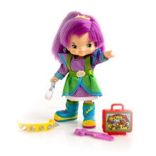 Bewegliche 5,5-Zoll-Modepuppe Stormy von Rainbow Brite mit 4 berraschungszubehrteilen