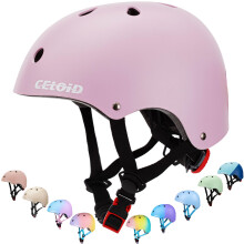CELOID Detská cyklistická prilba, prilby na skateboard pre batolatá vo veku 5-6 rokov, nastavitelná, multifunkcná, na bicykel, skateboarding, kor