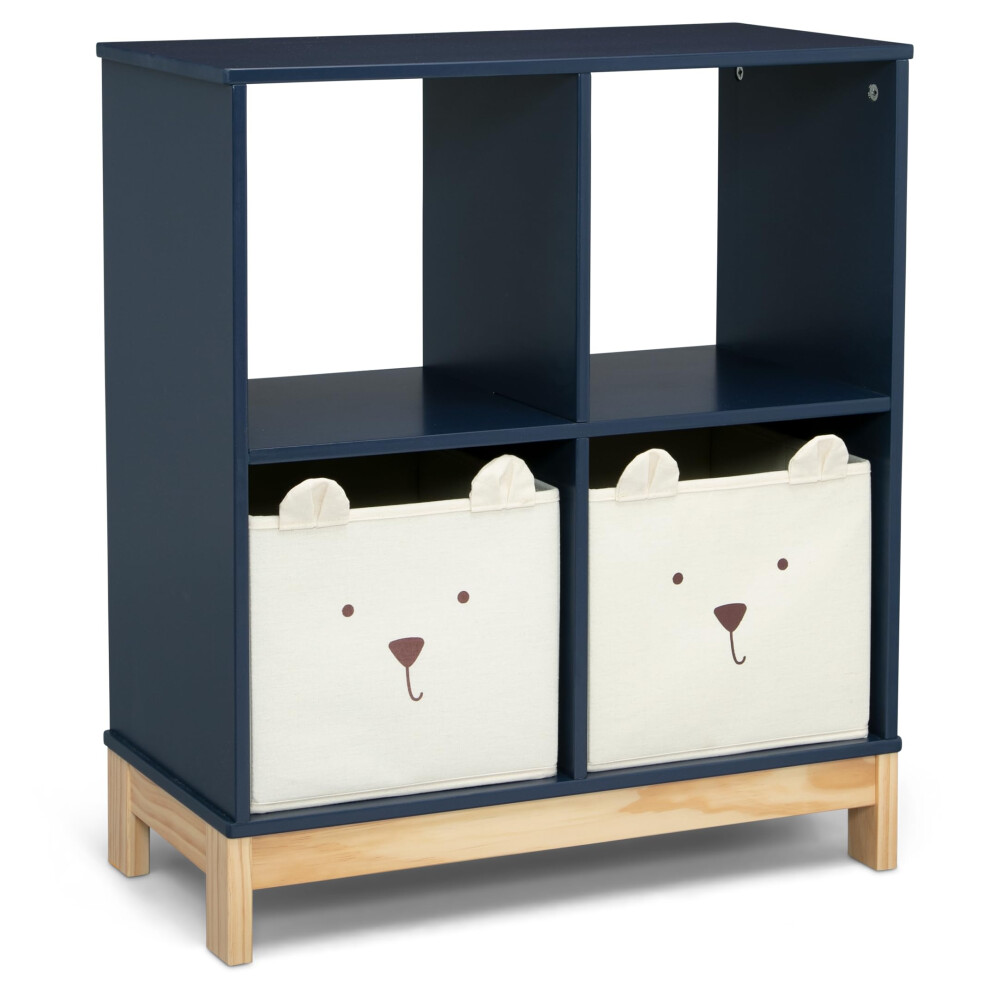 babyGap by Delta Children Brannan Bear Bookcase with Bins Navy