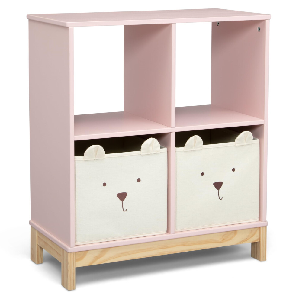 babyGap by Delta Children Brannan Bear Bookcase with Bins Blush