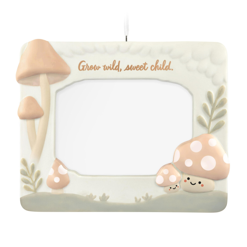D   coration de No   l souvenir Hallmark 2024, cadre photo Grow Wild Sweet Child, d   coration en porcelaine pour le premier No   l de b   b