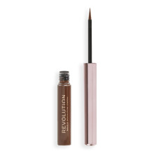 Makeup Revolution  Super Flick Liquid Eyeliner  Highly Pigmented  Brown  0.08 fl. Oz