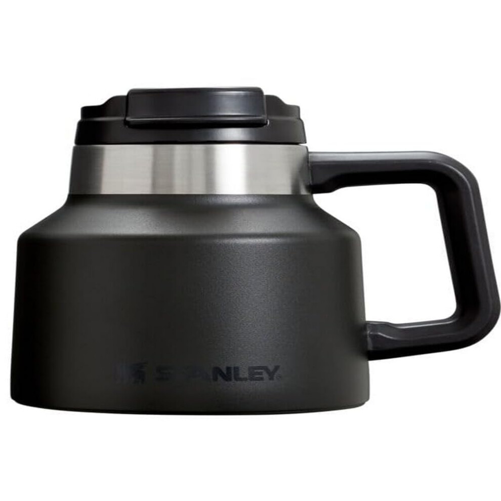 Stanley The Tough-To-Tip Admiral's Mug Hammertone - Non-Spill Coffee Mug, Durable Design for Busy Mornings and Office Hours - 20 Oz - Black 2.0