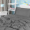 Utopia Bedding Σετ Παπλώματος Γκρι για Όλες τις Εποχές με 2 Μαξιλαροθήκες, 3 Τεμάχια 3