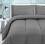 Utopia Bedding Σετ Παπλώματος Γκρι για Όλες τις Εποχές με 2 Μαξιλαροθήκες, 3 Τεμάχια 1