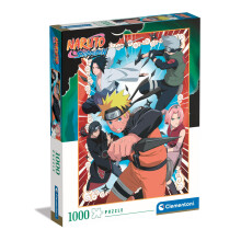 Clementoni 39833 Shippuden Shippuden-Puzzle Verticale 1000 Pezzi Divertimento per Adulti Manga Anime Made in Italy 1000 Pezzi Naruto