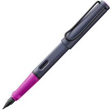 LAMY safari pink cliff Fountain Pen with ergonomic grip & polished steel nib in size M ideal for any Writing & Calligraphy including LAMY T 10 blue