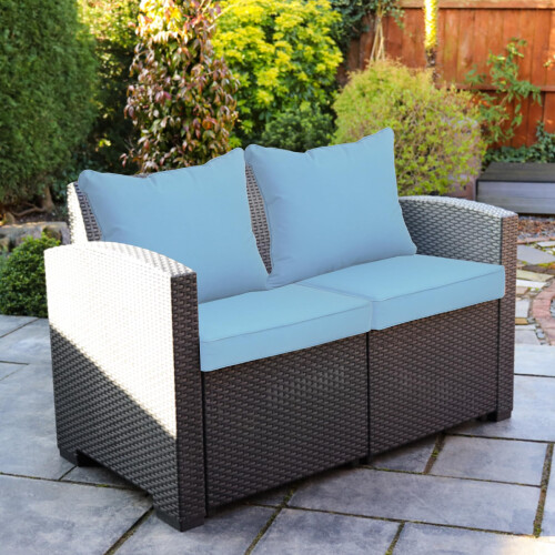 COZYVIDA Almofadas de Jardim Internas/Externas para Assento Profundo (24x24x5.1 polegadas), Costas (25x22.5 polegadas) 2