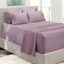 Hearth & Harbor Extra Deep Pocket Queen Sheets Sets - Fits Mattress 18-24 Inches Deep - Extra Deep Pocket Sheets - 6 Piece Queen Size Sheets - Queen S