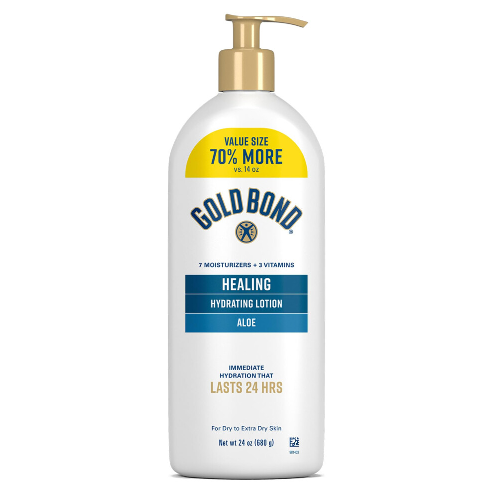 Photos - Cream / Lotion Gold Bond Healing Hydrating Lotion with Aloe Moisturizes Heals & Smooths Dry Skin Delivers Immediate 24-Hour Hydration Value
