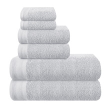 Malloni Home Ultra Soft 6 Set de prosopuri de bumbac con?ine 2 prosoape de baie 28x55 inch 2 prosoape de mna 16x24 inch ?i 2 spalatorie Coths 12