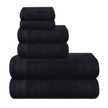 Malloni Home Ultra Soft 6 Set de prosopuri de bumbac con?ine 2 prosoape de baie 28x55 inch 2 prosoape de mna 16x24 inch ?i 2 spalatorie Coths 12
