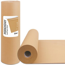 PerkHomy Brown Kraft Paper Roll 175 x 3 600 300 for Gift Wrapping Bulletin Board Kids Craft Art Bouquet Flower Packing M