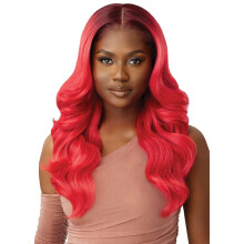 Outre Lace Front Pruik - Perfecte Haarlijn 13X6 - Atlas (3DR4/KASTANJE OMBRE)