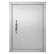 VEVOR BBQ Access Door 16W x 22H Inch Single Outdoor Kitchen Door Stainless Steel Flush Mount Door Wall Vertical Door with Handle for BBQ Island G