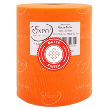 Expo International Decorative Matte Tulle, Roll/Spool of 6 X 200 Yards, Lightweight Polyester Tulle Fabric for Tutus, Costumes, and Party Decoration