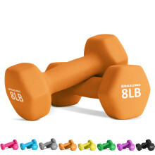 Balelinko Home Gym Equipment Workouts Strength Training Weight Loss Pilates Weights Yoga Sets Free Weights for Women Men Seniors and Youth 8LB Oran