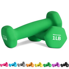 Balelinko Home Gym Equipment Workouts Strength Training Weight Loss Pilates Weights Yoga Sets Weights for Women  Men  Seniors and Youth  6LB Green  Pa