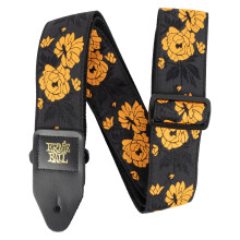 Ernie Ball Classic Jacquard Guitar/Bas Strap - Tangerine Rose