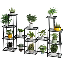 Grand stand de plante a plusieurs niveaux 13 niveaux de plante multifonctionnelle stands pour les plantes interieures etagere decorative en acier