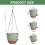 Lucieblessdesign 10/9/8 Polegadas Cachepot Suspenso para Plantas, 3 Pack Autolimpante com Drenagem 2