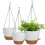 Lucieblessdesign 10/9/8 Polegadas Cachepot Suspenso para Plantas, 3 Pack Autoirrigável 1