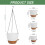 Lucieblessdesign 10/9/8 Polegadas Cachepot Suspenso para Plantas, 3 Pack Autoirrigável 2
