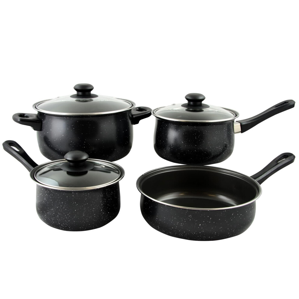 Photos - Bakeware Gibson Home Casselman 7 Piece Cookware Set in Black with Bakelite Handle Black 108169.07