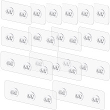 Vivinin 15 Pack Shower Caddy Adhesive Udskiftning Ingen boring Brusehylde St?rke selvkl?bende kroge til brusere og k?kkenstativer