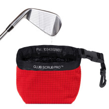Club Scrub Golf Club og Golf Ball Cleaning Bag Vandtæt rent ansigtsteknologi foring perfekt tør mikrofiber udvendig aftagelig clip maskine vaskba