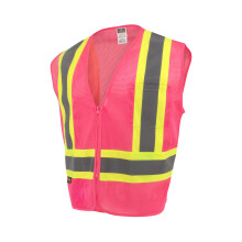 Colete de Segurança Radians SV22-1 Tipo O Classe 1 Tamanho Extra Grande, Malha Rosa