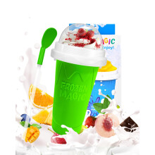 Kubek do Slushy Maker DIY Magic Slushy Maker Squeeze Cup Przenosny kubek do wyciskania Smoothie do sokw Mleko i lody Zrb dwuwarstwowy kubek krz
