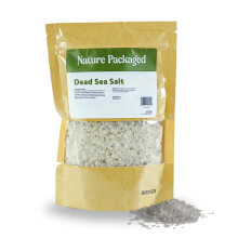 Sale del Mar Morto confezionato in modo naturale (473 g) - Direttamente dalla riva del Mar Morto - Sale biologico per scrub corpo da aggiungere a