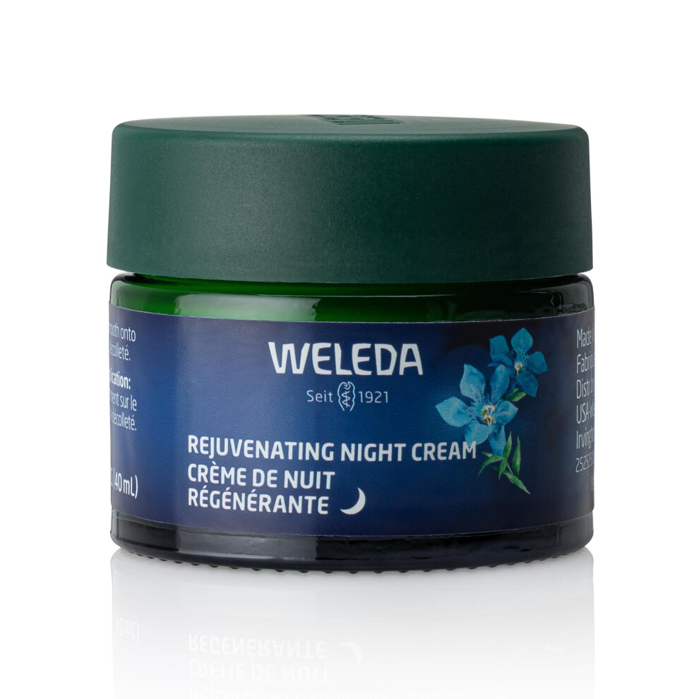 Weleda Face Care Rejuvenating Night Cream  Plant Rich Moisturizer with Blue Gentian and Edelweiss
