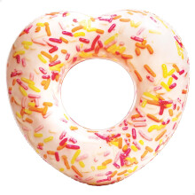 Intex Sprinkle Donut Heart Tube oppustet St?rrelse: 94cm x 89cm x 25cm (56253NP)