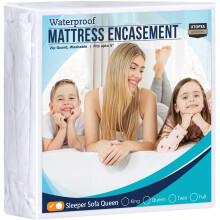 Utopia Bedding Matratzenbezug mit Reiverschluss fr Schlafsofa, Queen-Size-Bett  100 % wasserdichter und bettwanzensicherer Matratzenschoner  saug