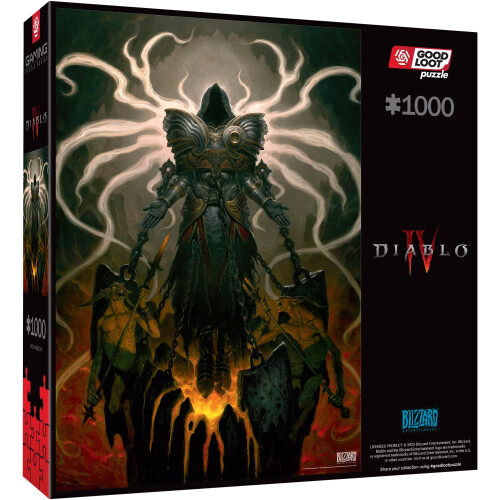 Diablo IV Inarius gaming-puzzel, 1000 stukjes 1