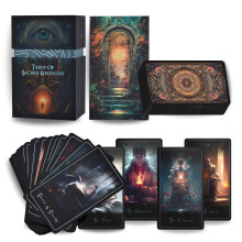 Earth Moon Magick The Tarot of Sacred Kingdoms Tarot Cards - 78-Cards Tarot Deck with Guidebook - Oracle Cards for Spiritual and Shadow Work Perfect